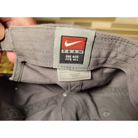 Nike Arena Football Hat Chicago Rush Baseball Cap Hat Adjustable Gray Strapback - Picture 7 of 10